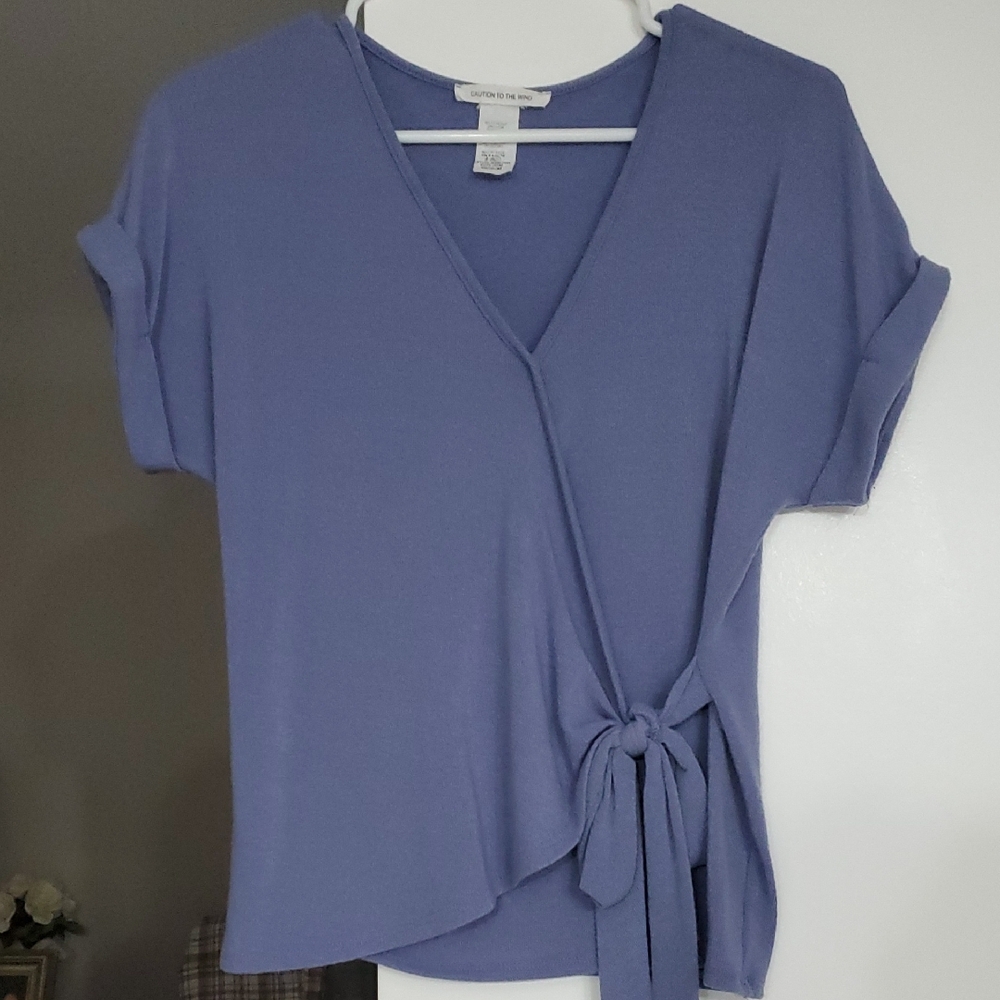 Cotton On Lavender Wrap Blouse
